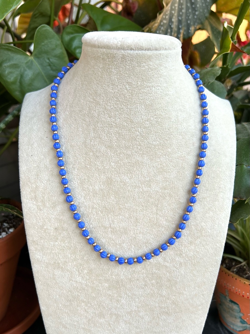Blue necklace